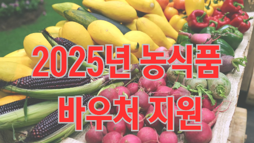 2025년 농식품 바우처 지원