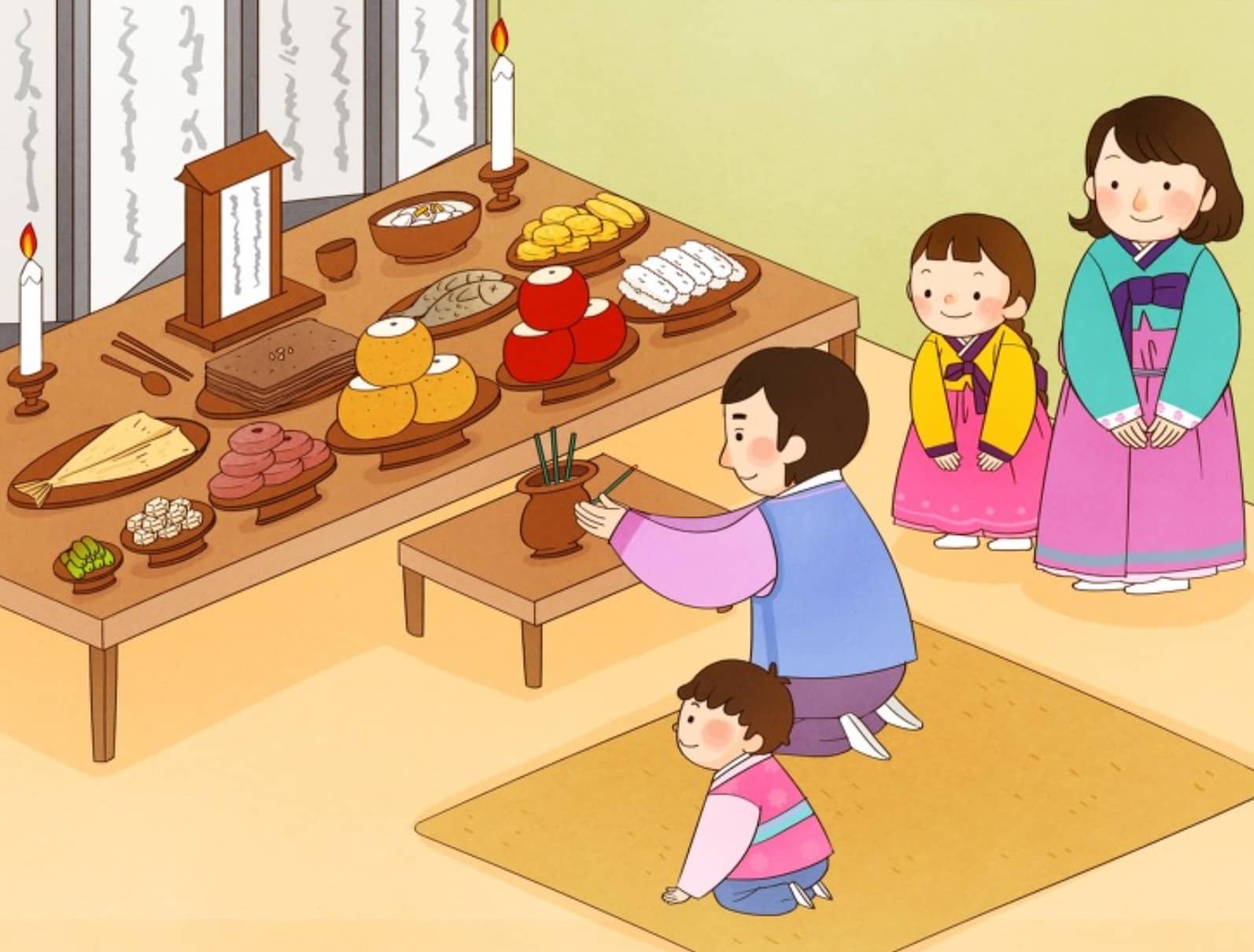 설날 명절 차례상