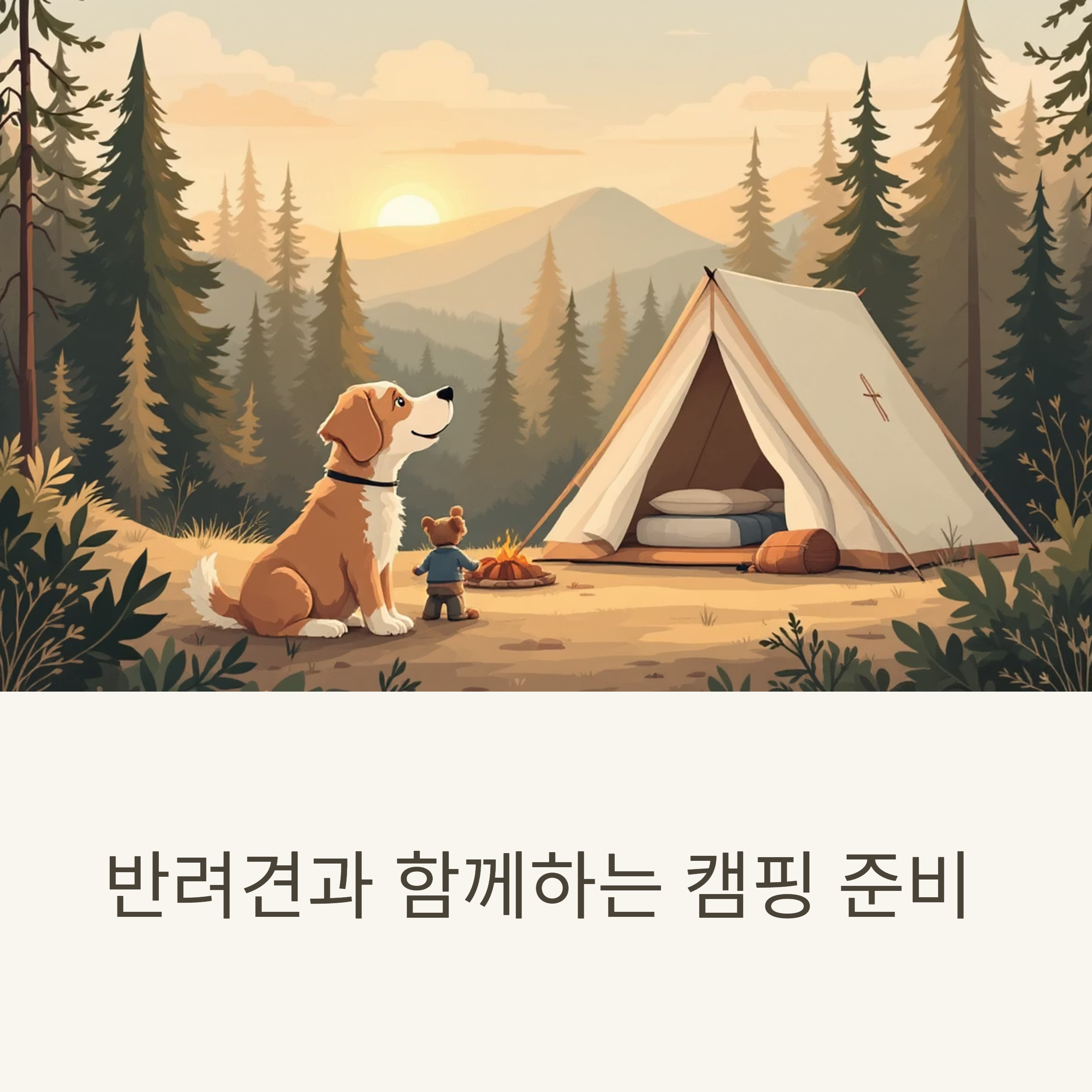 반려견과 함께하는 캠핑 준비