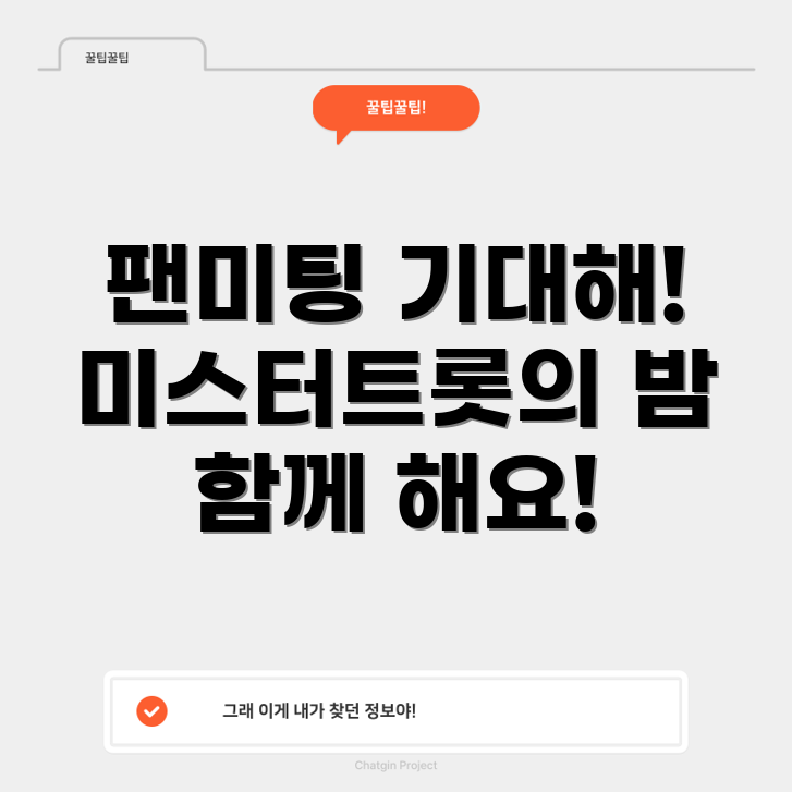 미스터트롯 팬미팅