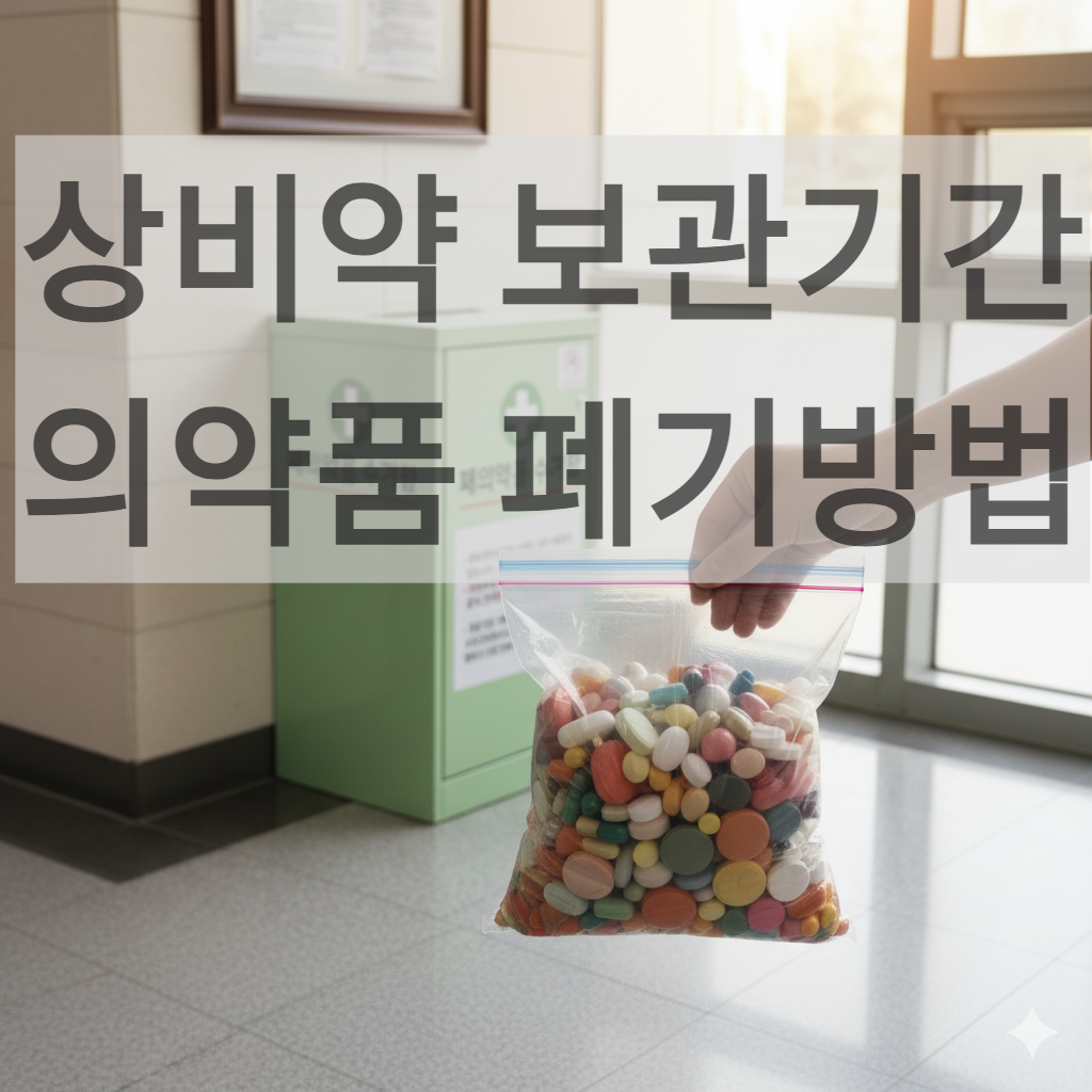 폐의약품 수거함에 알약폐기하기