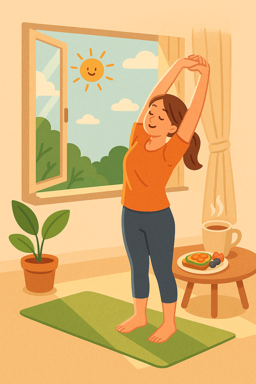 아침을 여는 건강 루틴