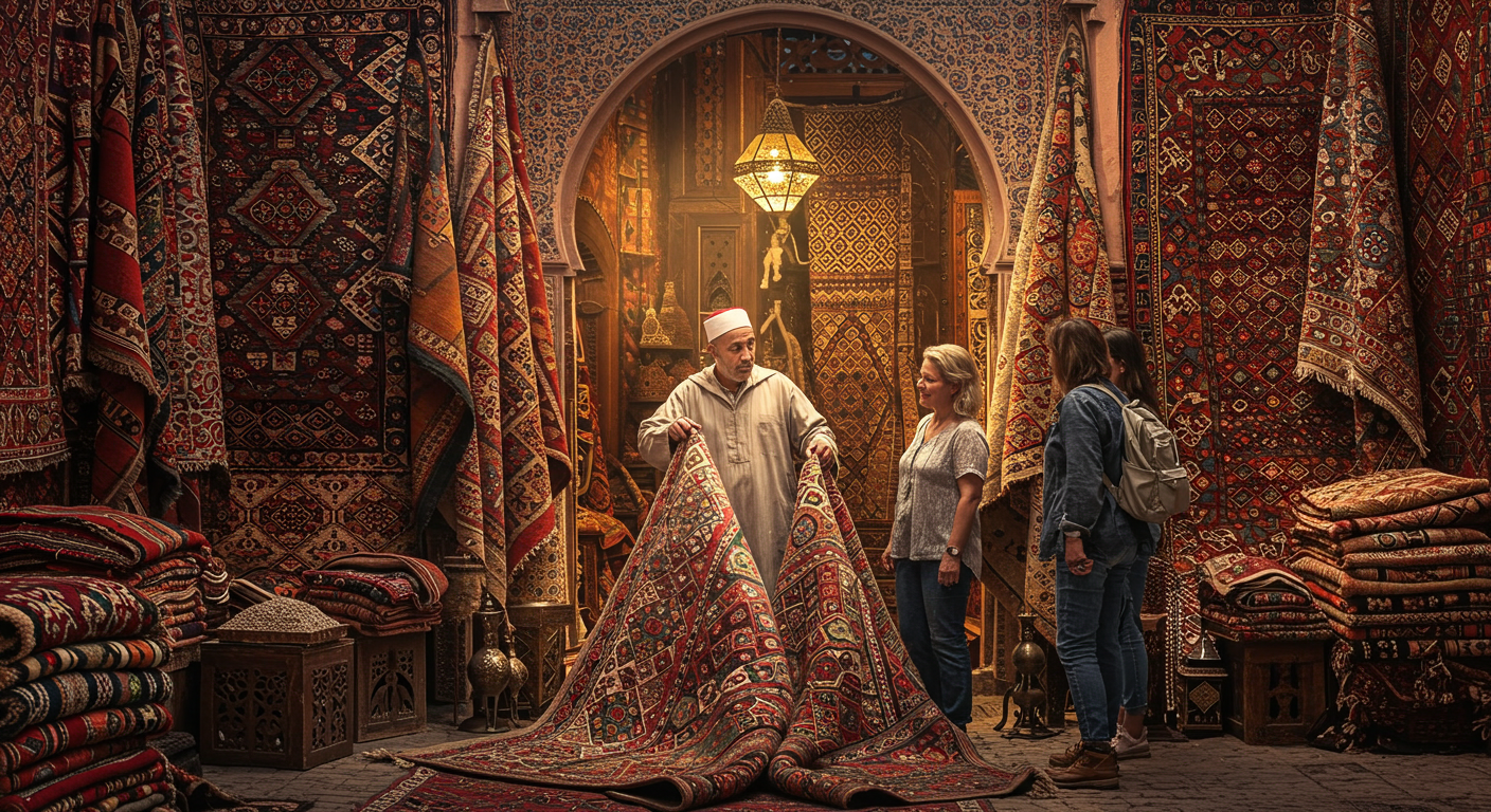 양모를 판매하는 장면