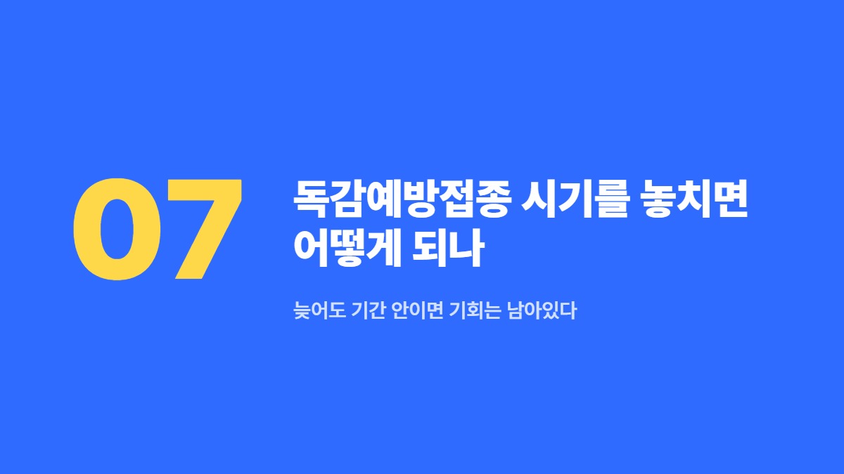 독감예방접종 시기를 놓치면 어떻게 되나 — 늦어도 기간 안이면 기회는 남아있다