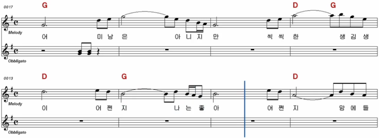 안성준(한명숙) - 노란샤쓰의 사나이 악보