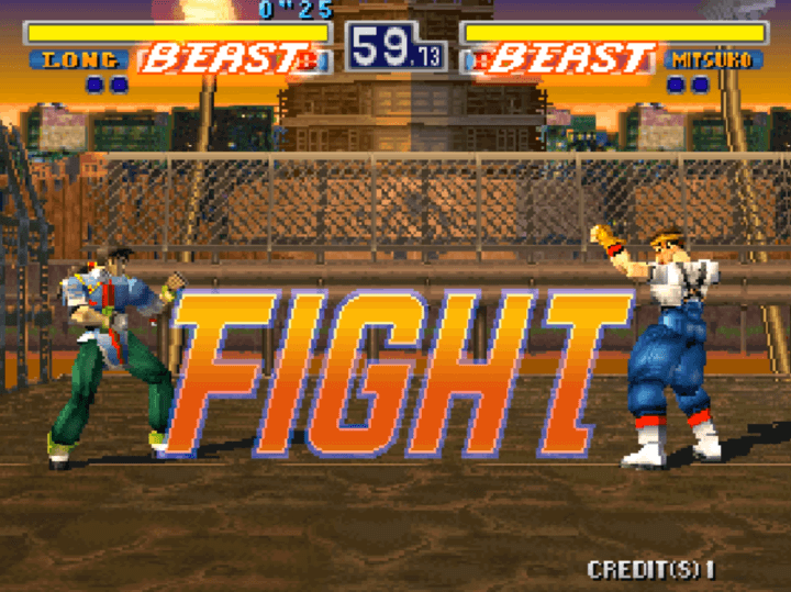 동물철권-오락실게임-시작-화면