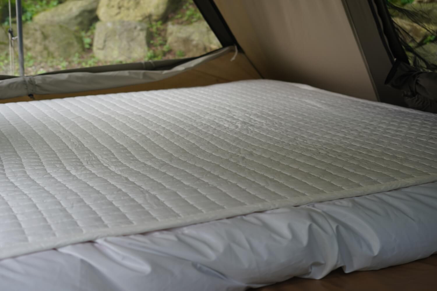 캠핑 에어매트 세팅 후