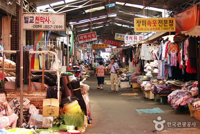 벌교 시장 전경 이미지