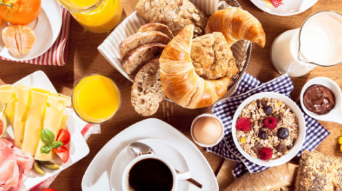 빵-커피-시리얼-우유