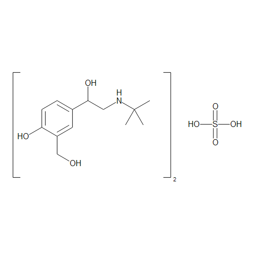 Salbutamol Sulfate 화학 구조