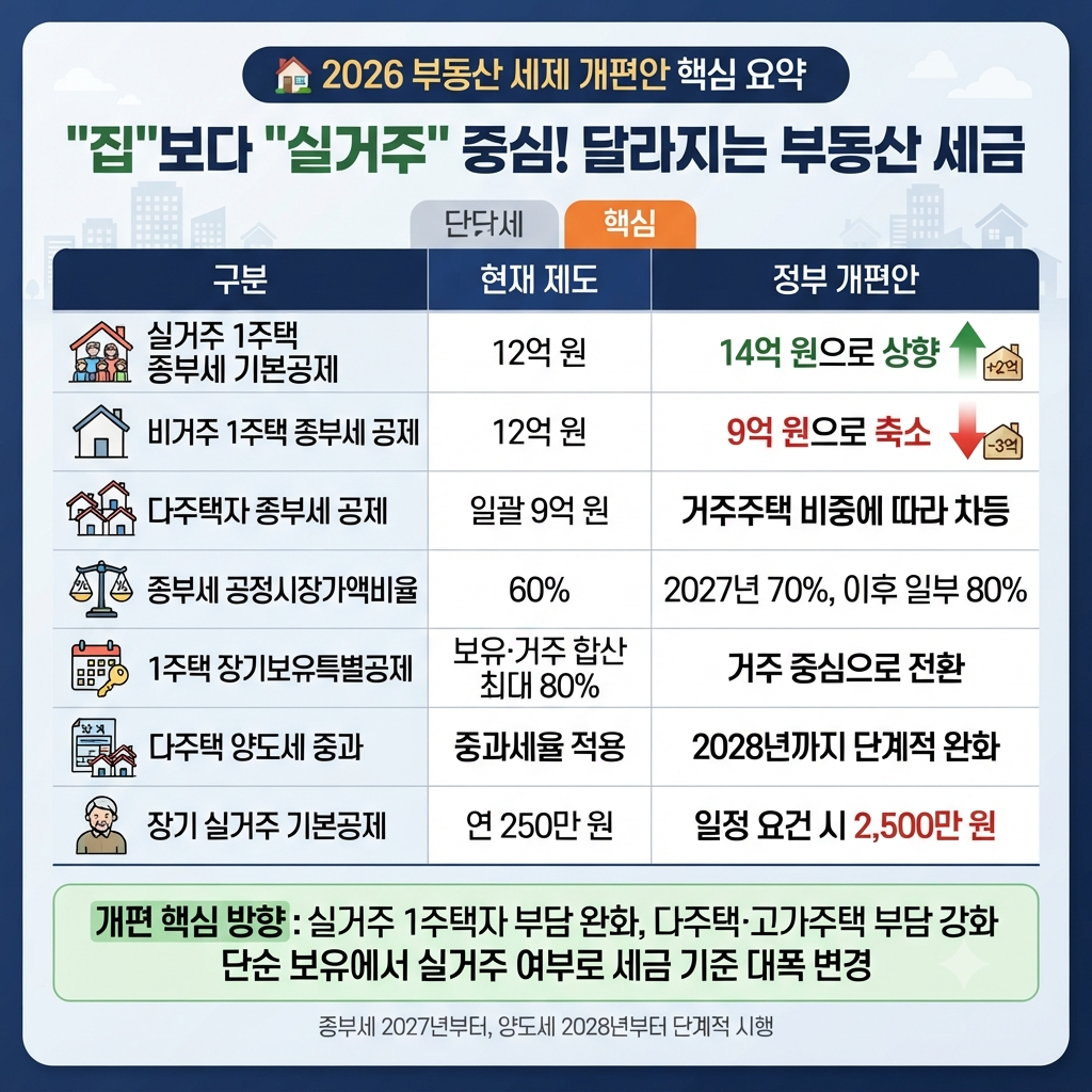부동산 세제 개편안 총정리 확인하기