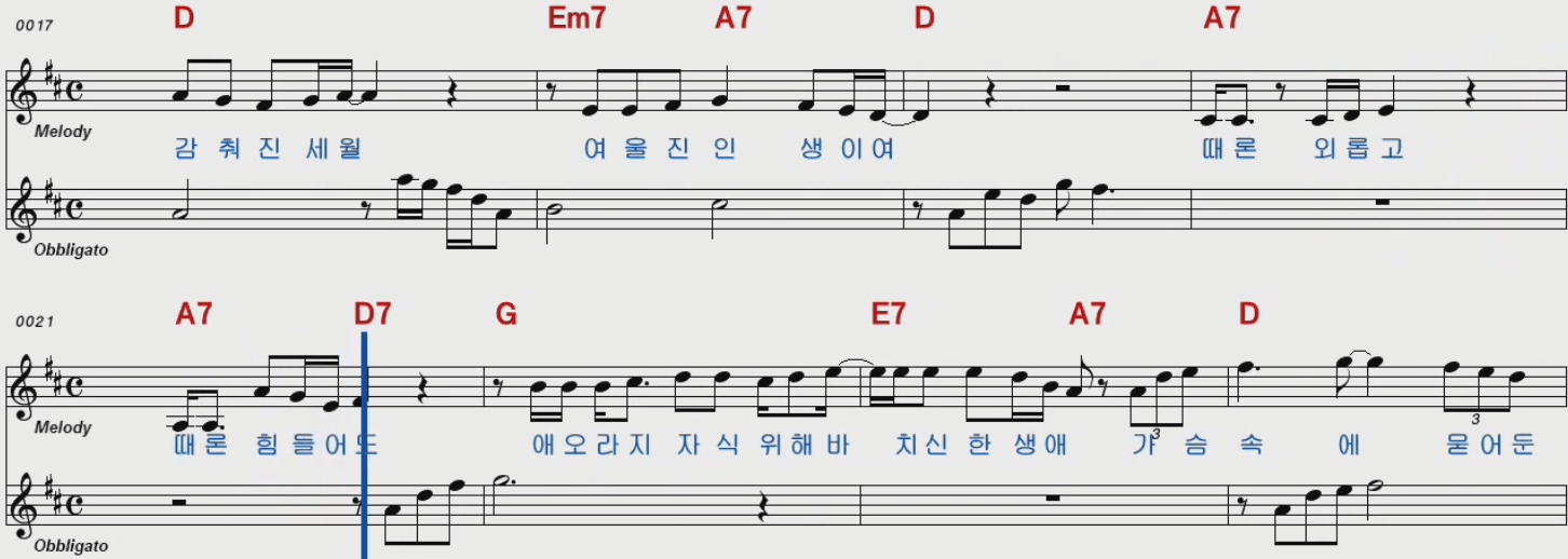 김동아 아버지 악보