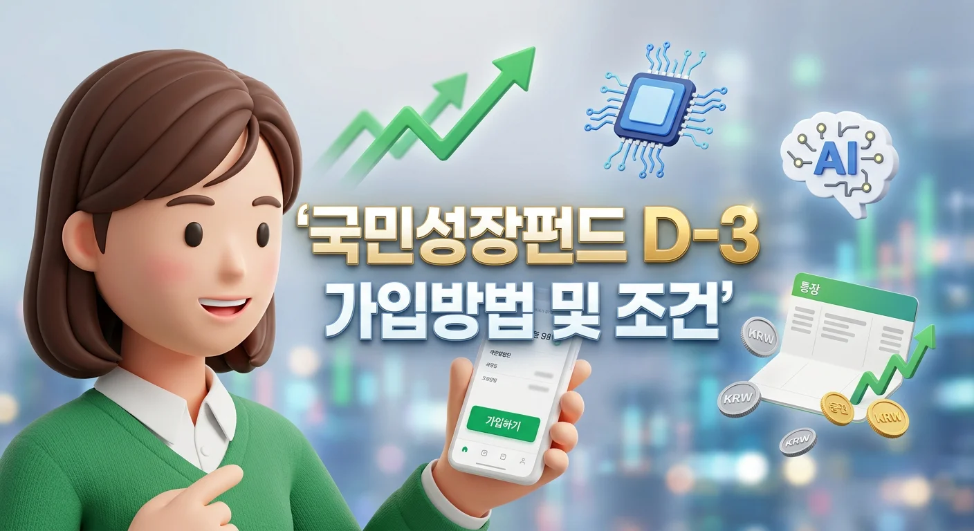 국민성장펀드 D-3, 가입방법 및 조건
