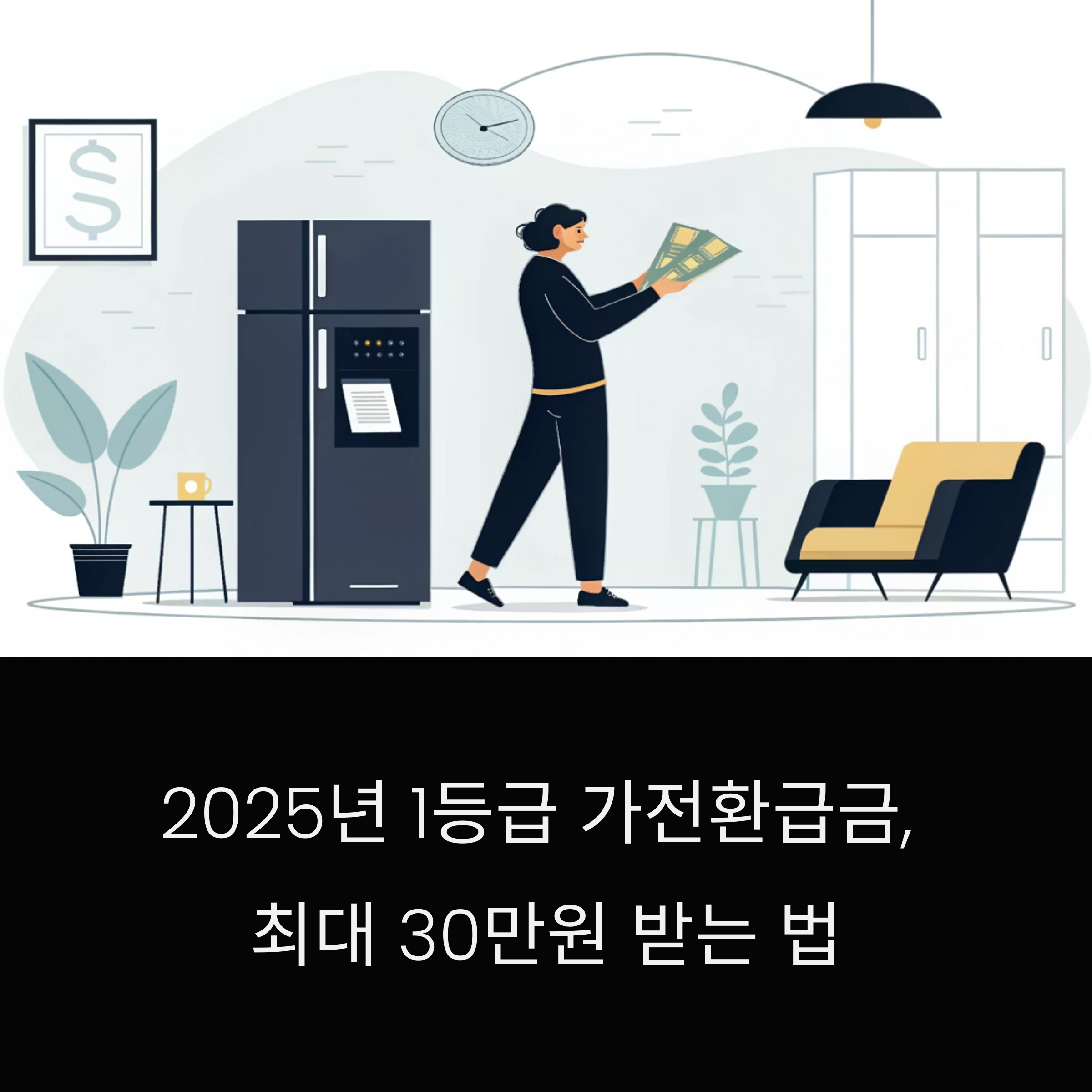 2025년 1등급 가전환급금, 최대 30만원 받는 법 총정리