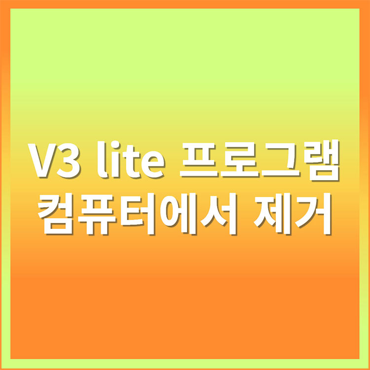 V3 lite 제거