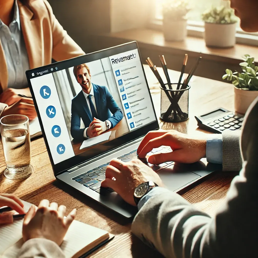 가상-회의에서-연락을-유지하고-정보를-공유하는-전문가