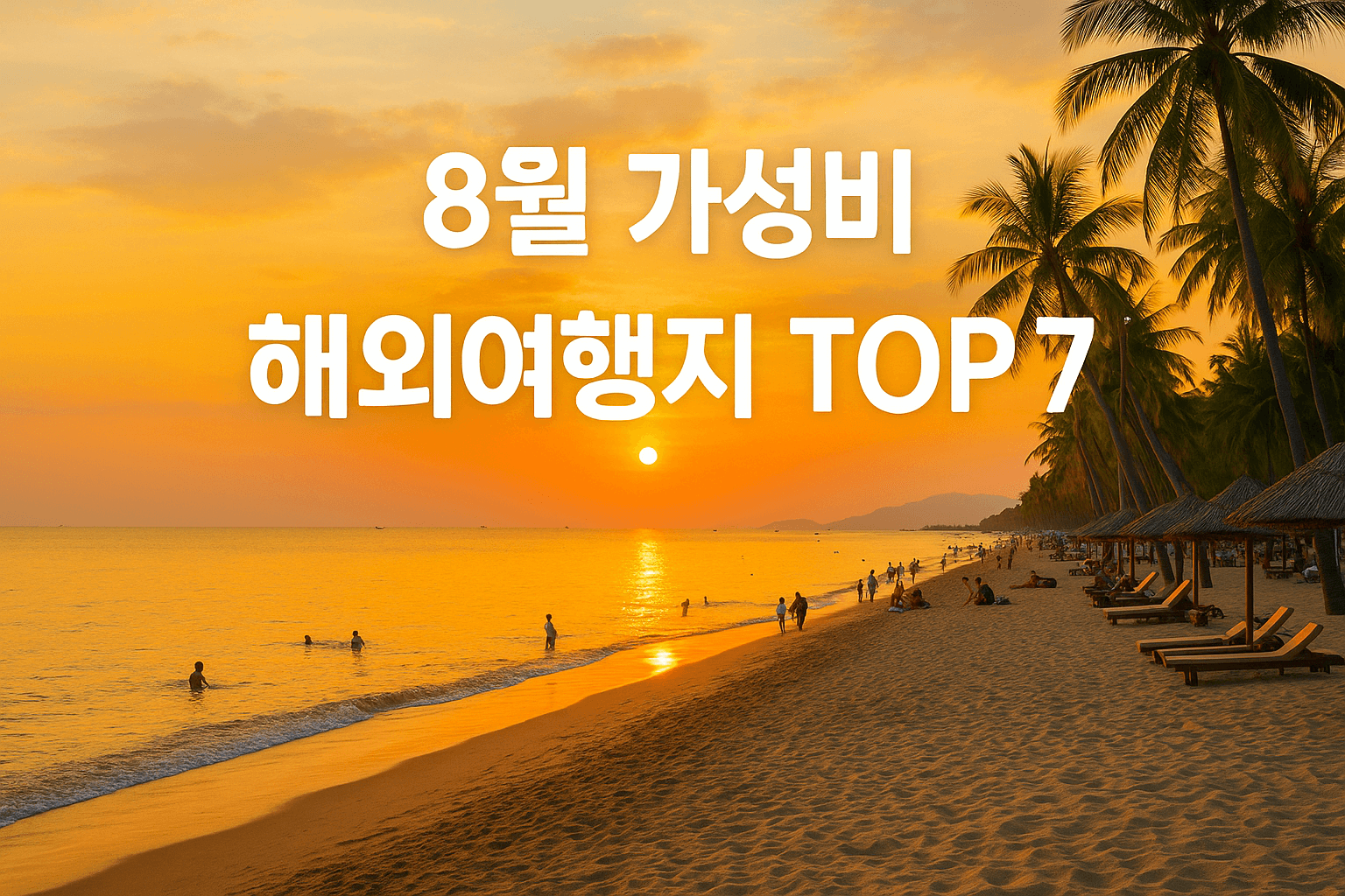 8월 가성비 해외여행지 TOP 7