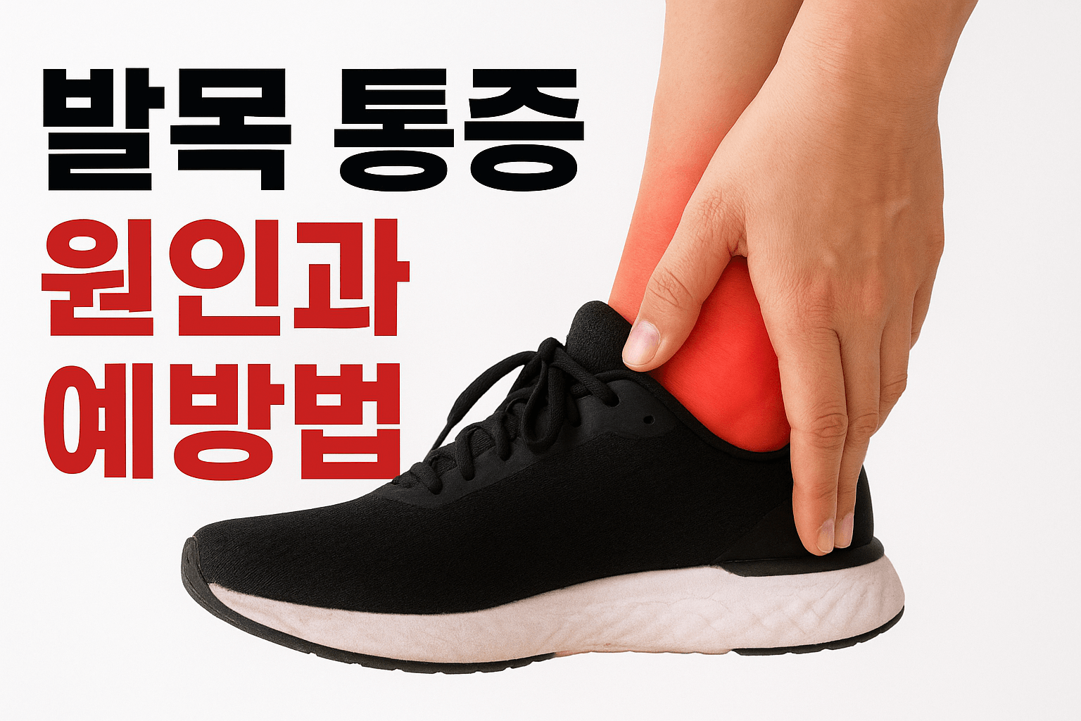 발목 통증 원인과 예방법