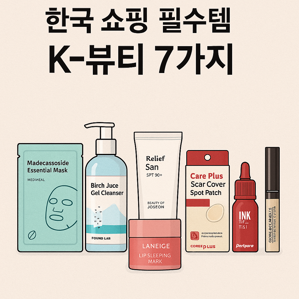 영국 Vogue가 꼽은 한국 쇼핑 필수템 K‑뷰티 7가지