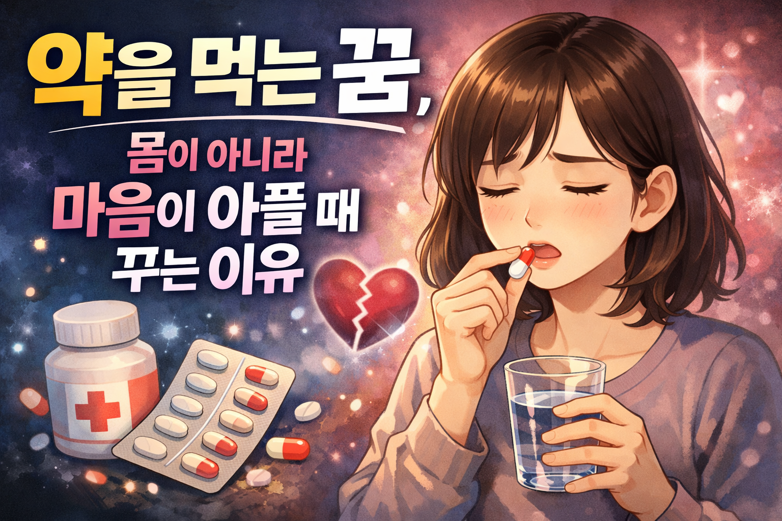 약을 먹는 꿈