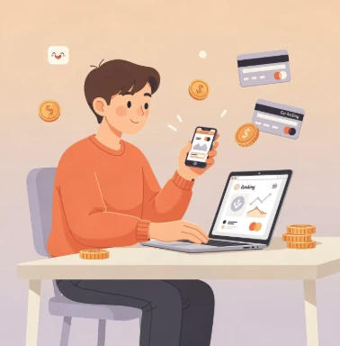 공동 인증서를 사용 하는 사람 모습