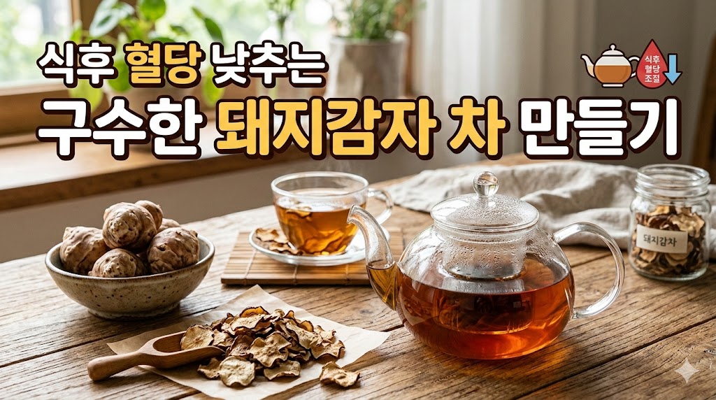 돼지감자 차 만들기