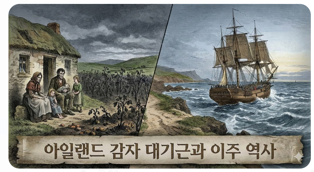 아일랜드 감자 대기근과 이주 역사