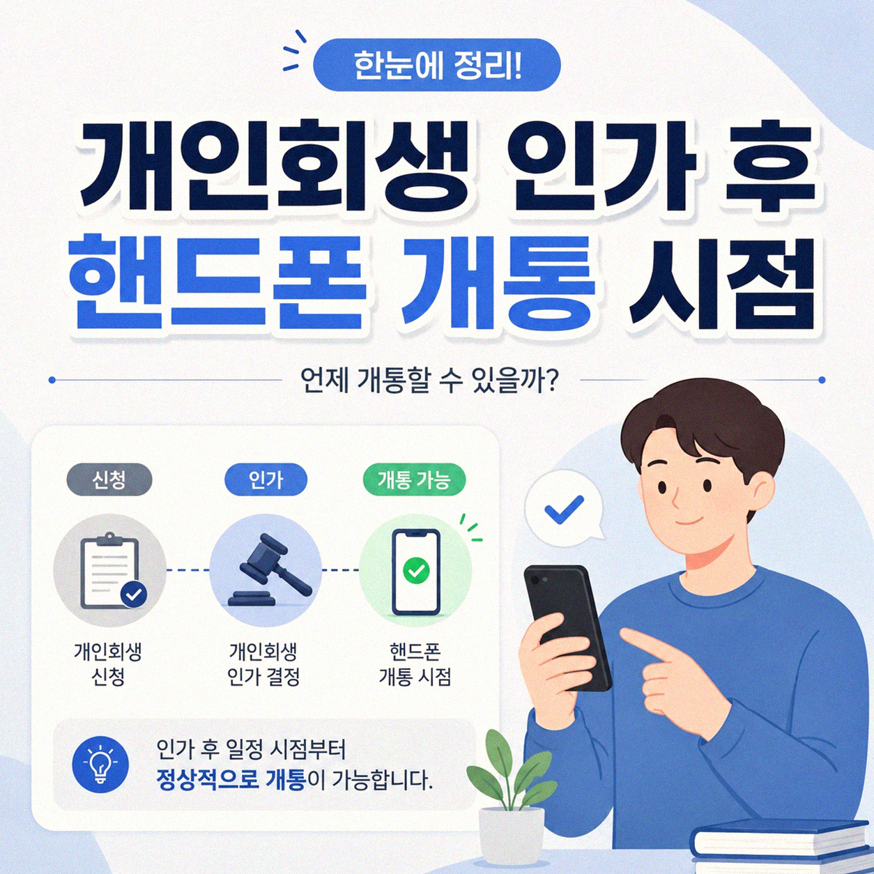 개인회생 인가 결정 후 핸드폰은 어떻게 될까