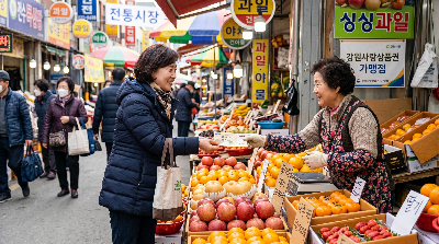 지역화폐는 전통시장, 동네마트, 음식점, 카페 등 지역 내 가맹점에서 사용 가능합니다.