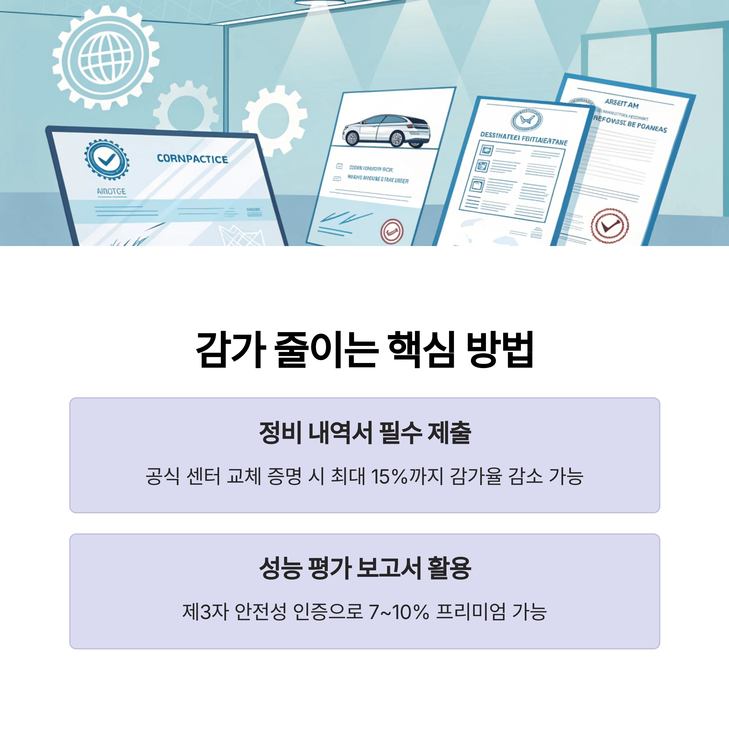 감가 줄이고 싶다면?