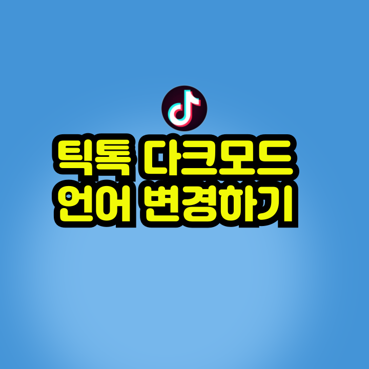 틱톡 다크모드