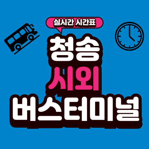 청송 시외버스터미널 시간표