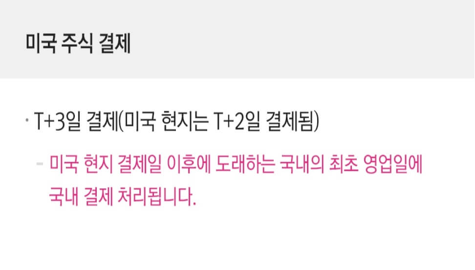 미국 주식 결제일
