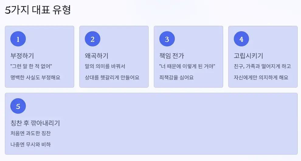유형 5가지