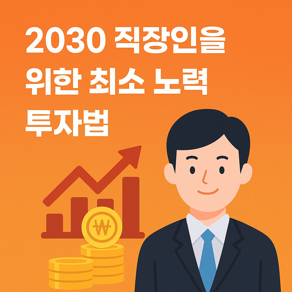 2030 직장인을 위한 최소 노력 투자법을 설명하는 썸네일 이미지