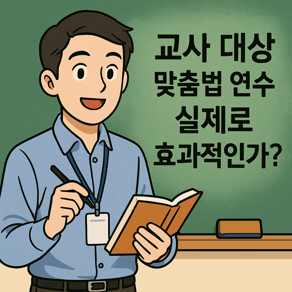 교사대상 맞춤법연수 실제로 효과적인가?