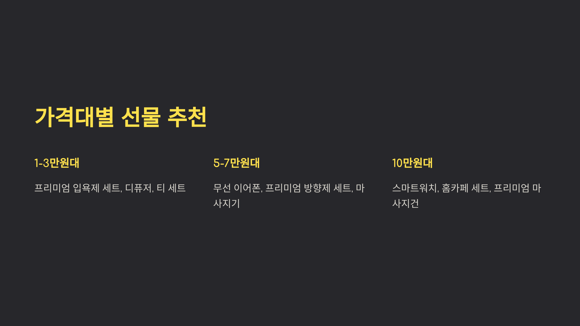 2024년 연말, 마음을 전하는 따뜻한 선물 추천