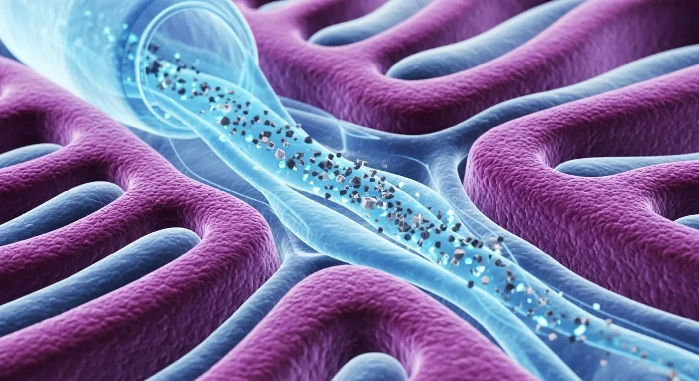 깊은 수면 중 뇌 속 글림프 시스템이 활성화되어 노폐물을 깨끗이 제거하는 모습