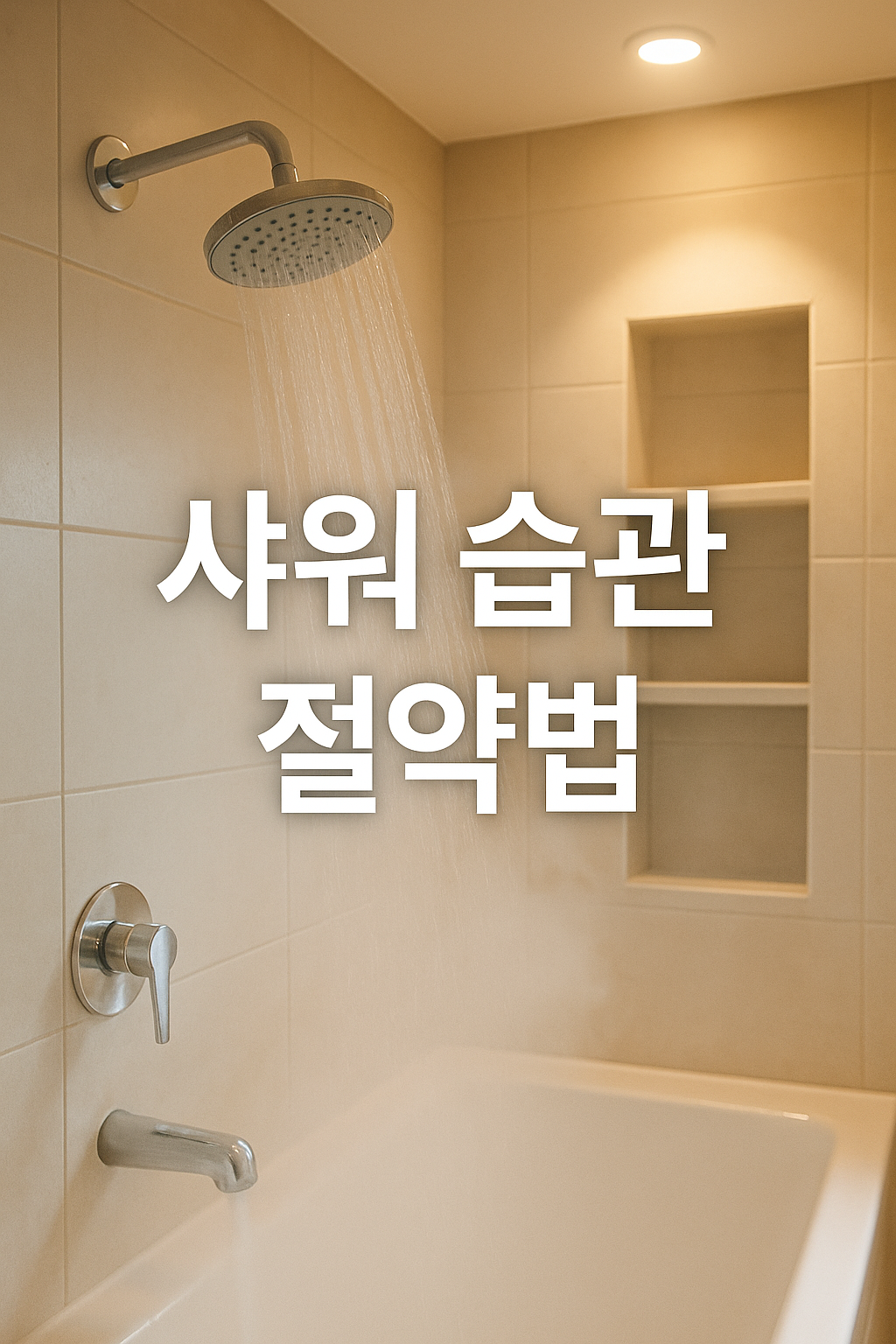 샤워 습관 절약법