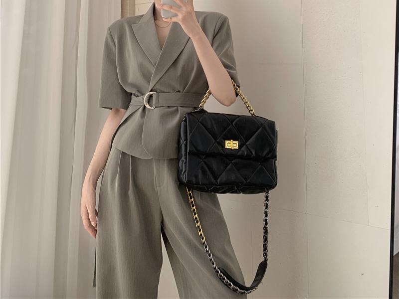 여성정장세트 여름 반팔 자켓 와이드 슬랙스 투피스 st1131