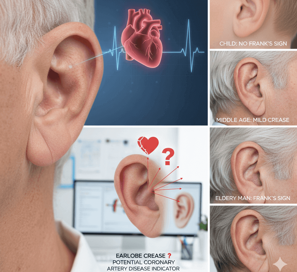 귀, 귀와 심장, 귀모양, 어린이 귀모양, 중년 귀모양, 귓불