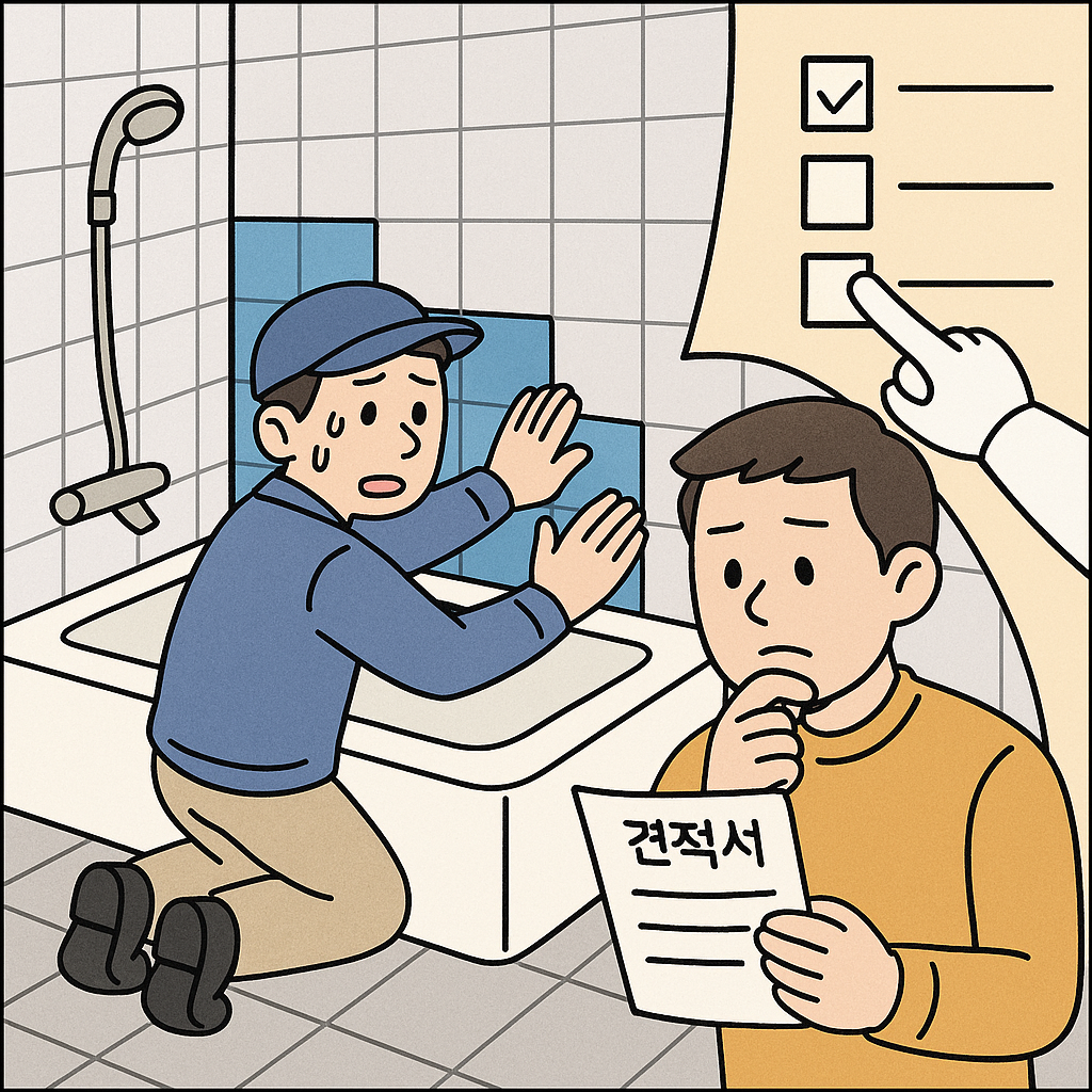 욕실 리모델링 시 인건비가 급등하는 구간은?