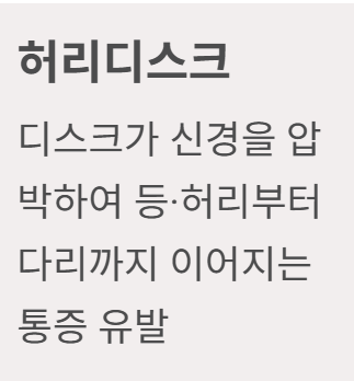 오른쪽 등 통증 의심되는병