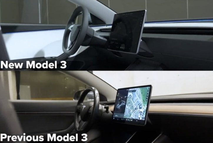 모델3 구형 신형 실내 차이