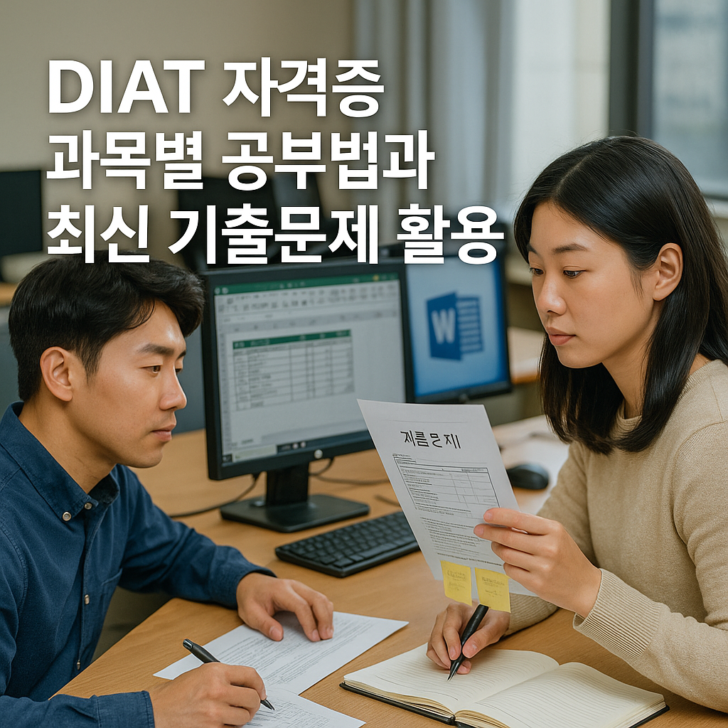 DIAT 자격증 과목별 공부법과 최신 기출문제 활용 전략