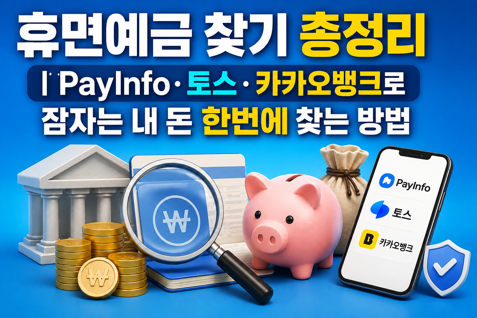 휴면예금 찾기 총정리|PayInfo·토스·카카오뱅크로 잠자는 내 돈 한번에 찾는 방법 관련 사진
