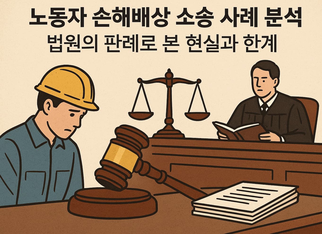 🚨 노동자 손해배상 소송 사례 분석: 법원의 판례로 본 현실과 한계