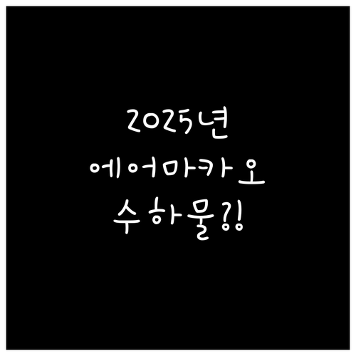 2025년 9월 에어마카오 수하물 규..