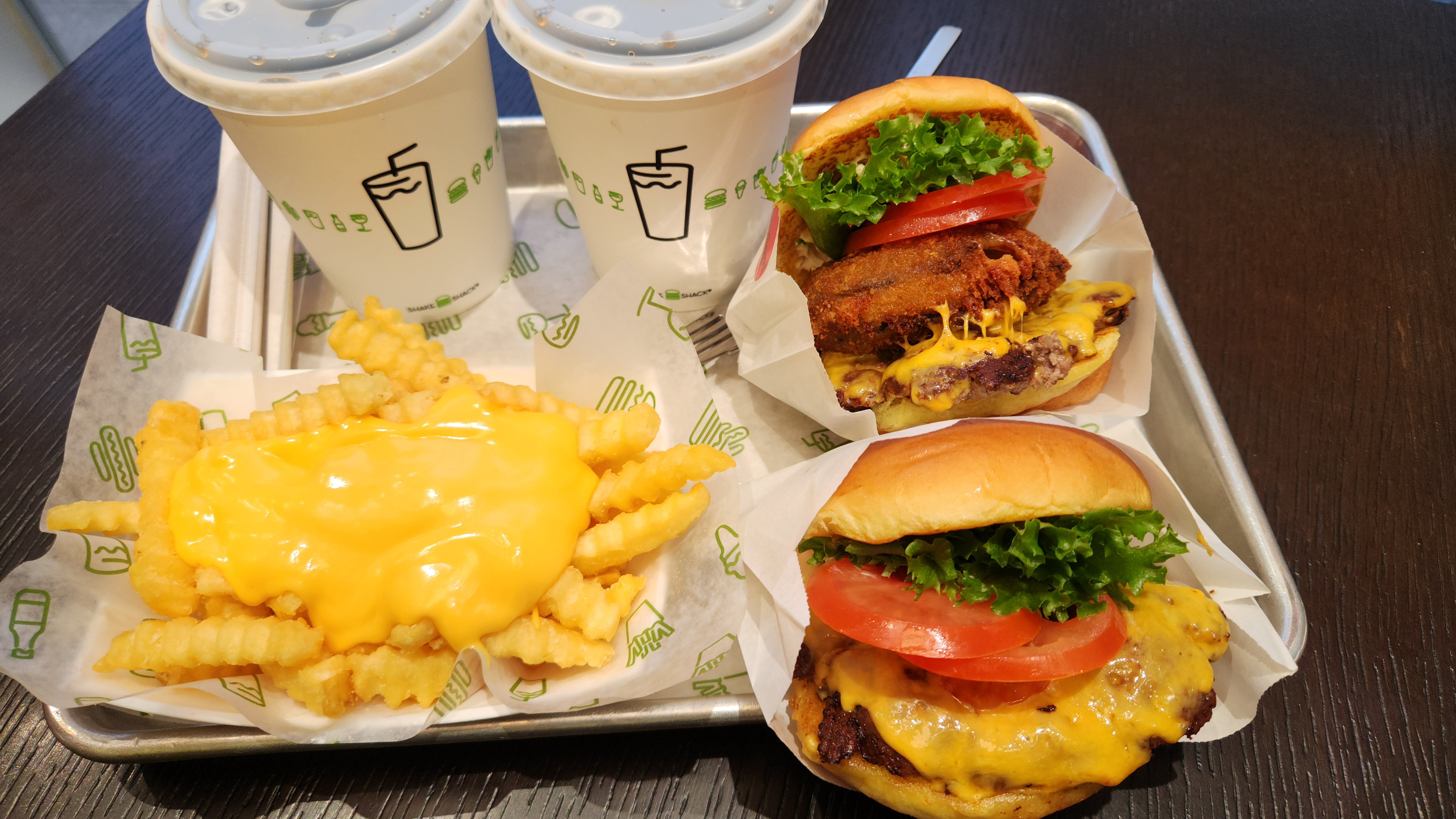 shack stack burger set and shack burger set