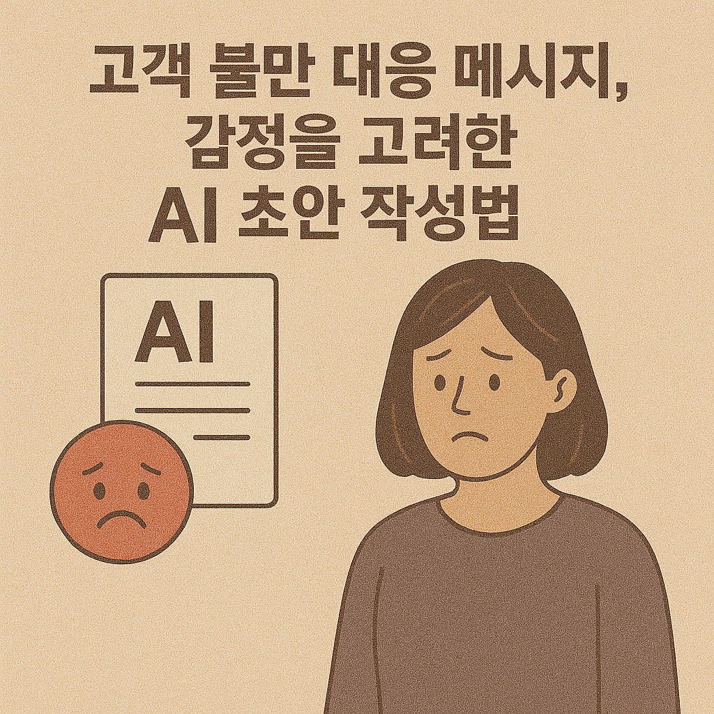 고객 불만 대응 메시지, 감정을 고려한 AI 초안 작성법
